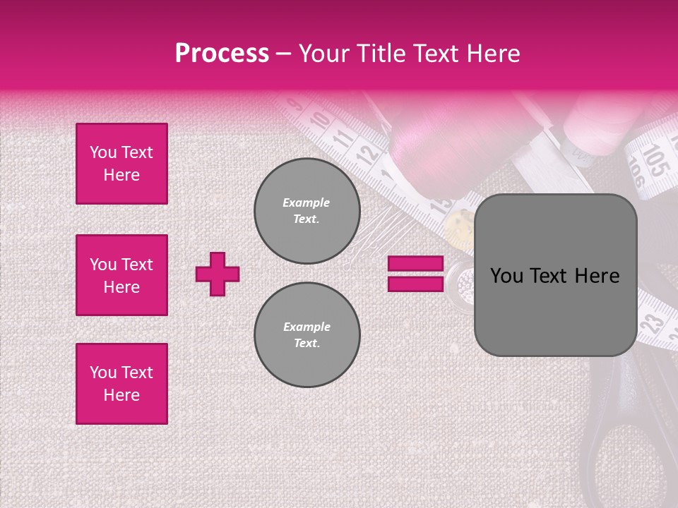 Orange Reel Pile PowerPoint Template