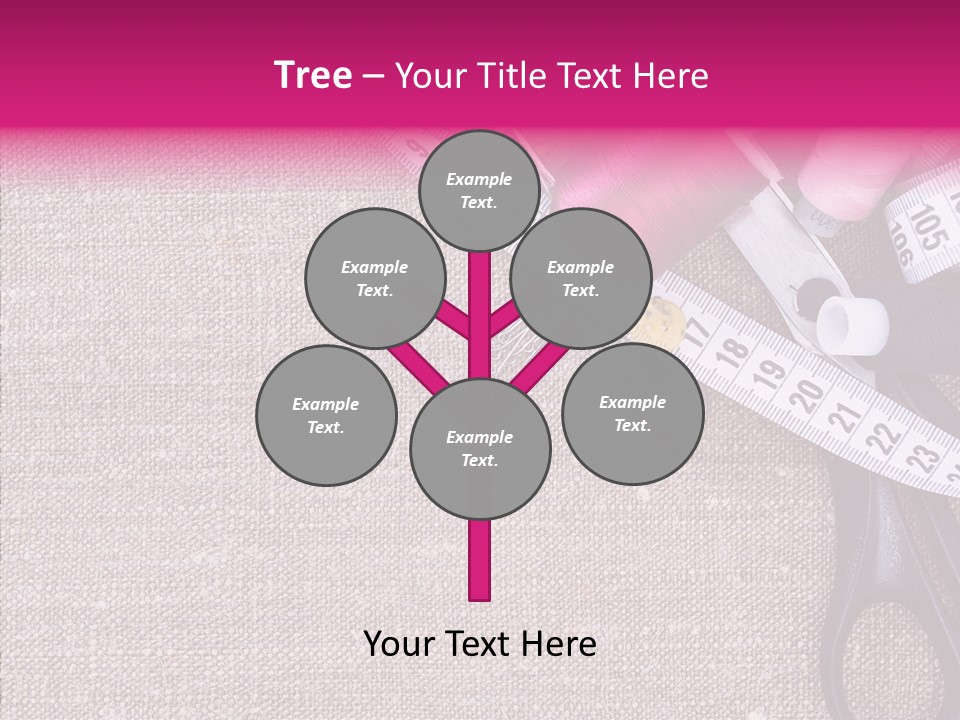 Orange Reel Pile PowerPoint Template