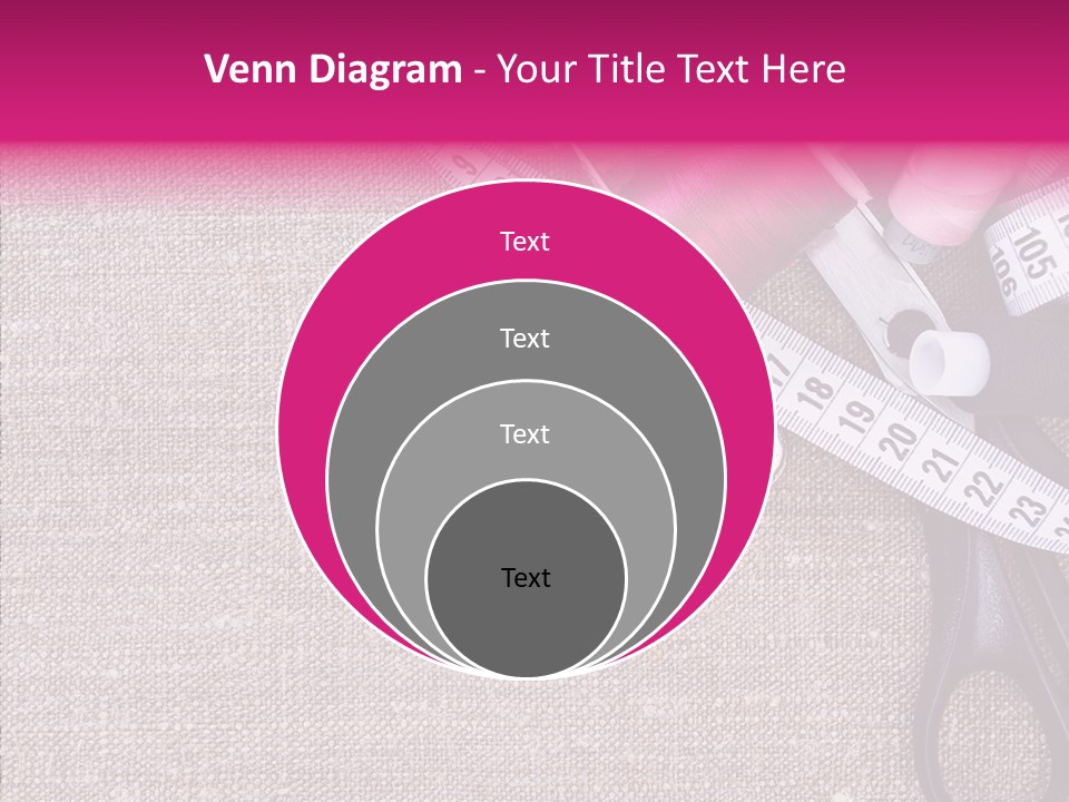 Orange Reel Pile PowerPoint Template
