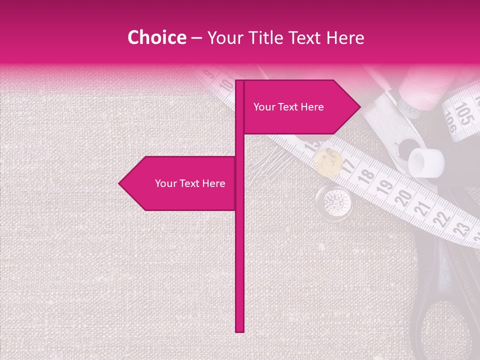 Orange Reel Pile PowerPoint Template