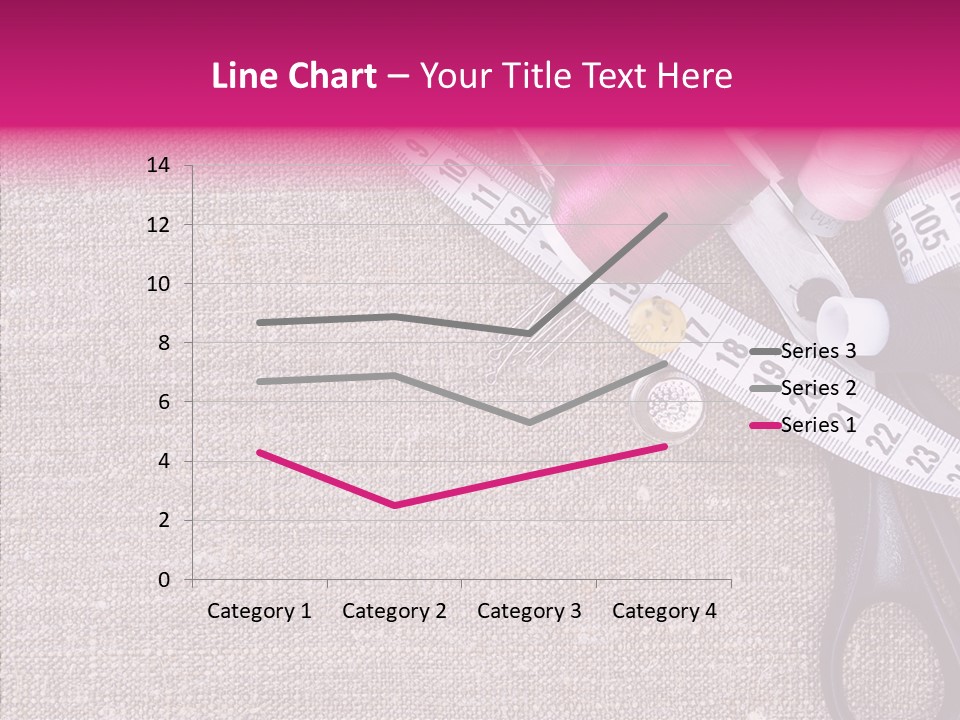Orange Reel Pile PowerPoint Template