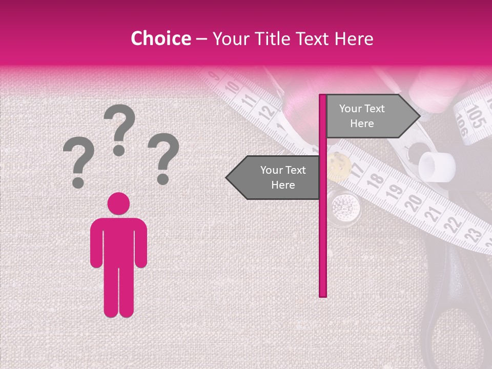 Orange Reel Pile PowerPoint Template