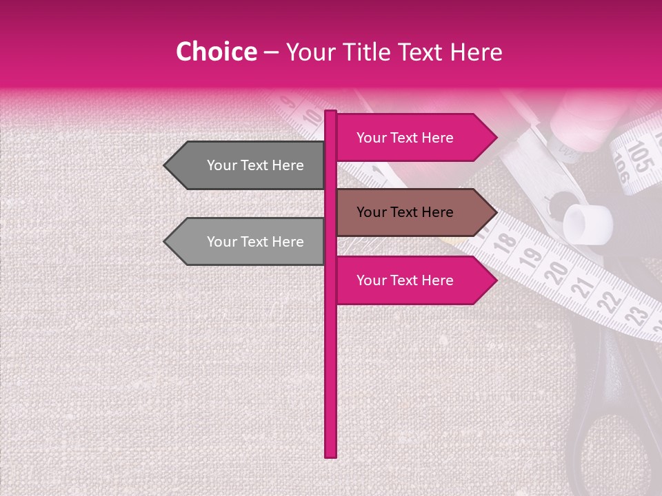 Orange Reel Pile PowerPoint Template