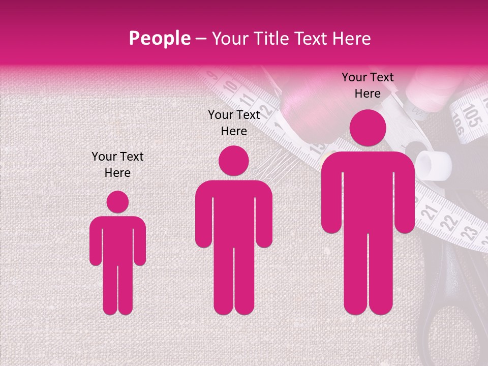 Orange Reel Pile PowerPoint Template