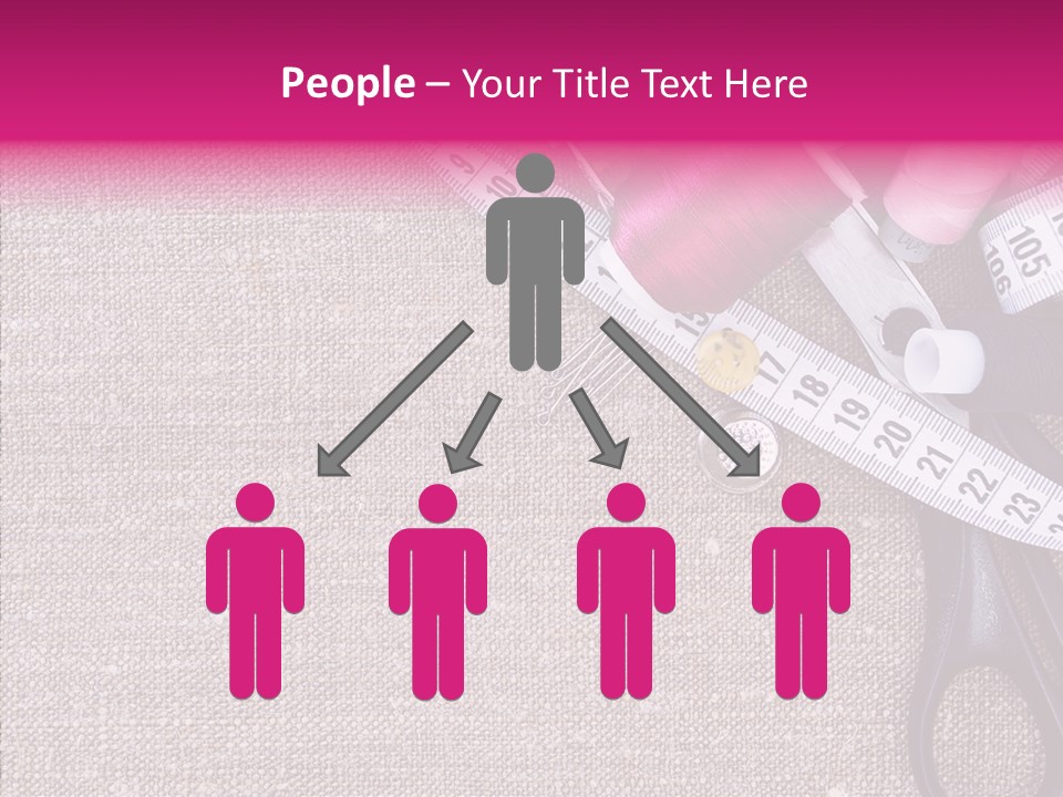 Orange Reel Pile PowerPoint Template