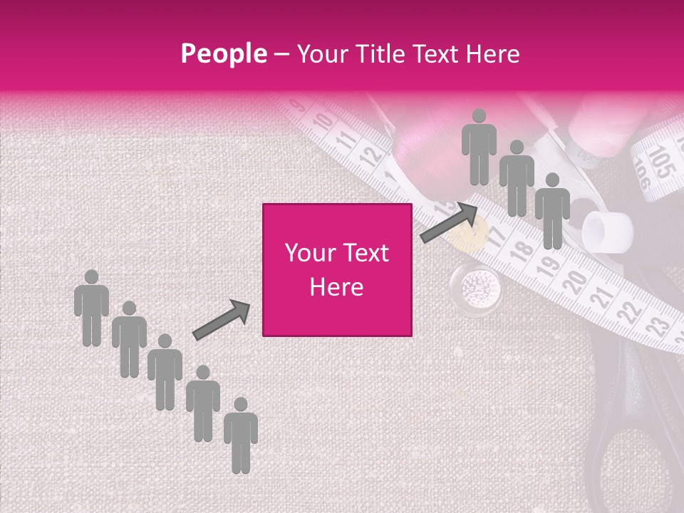 Orange Reel Pile PowerPoint Template