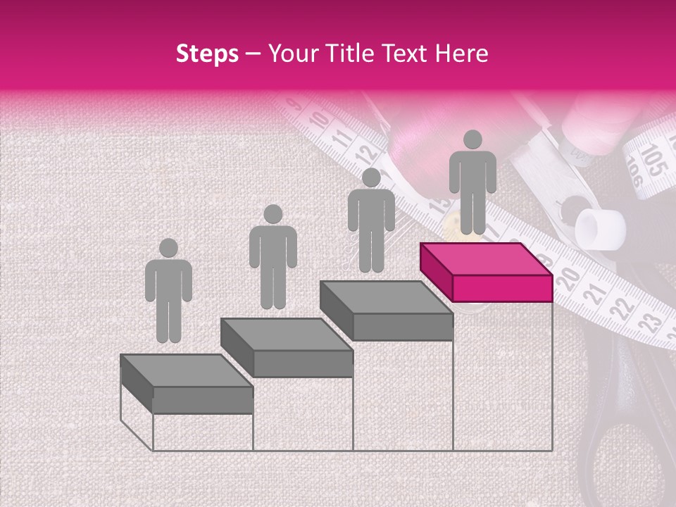 Orange Reel Pile PowerPoint Template