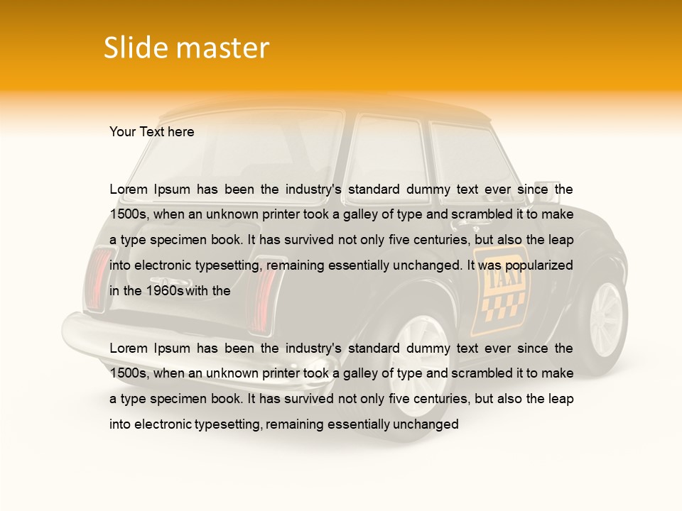 Small Drive Model PowerPoint Template