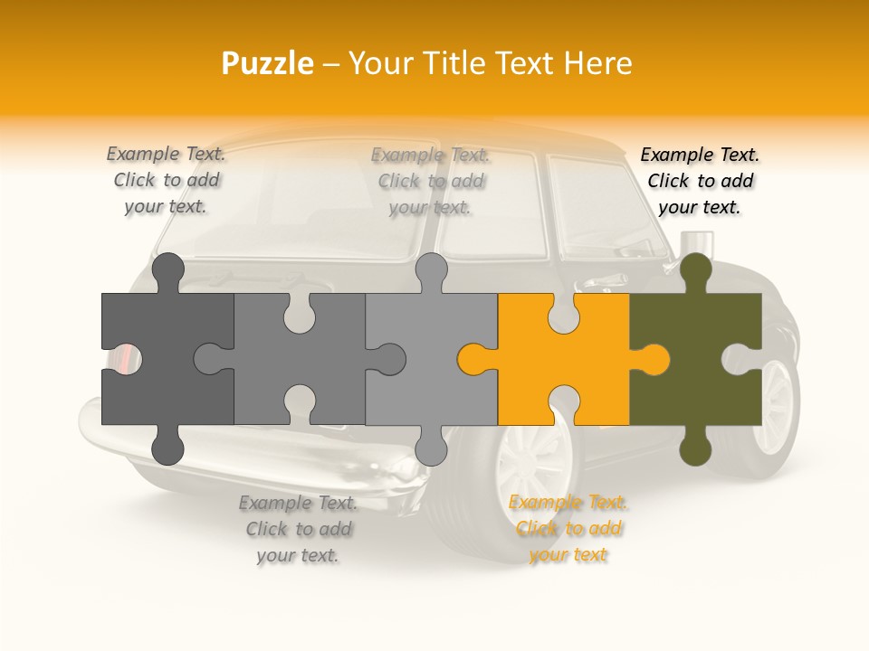 Small Drive Model PowerPoint Template