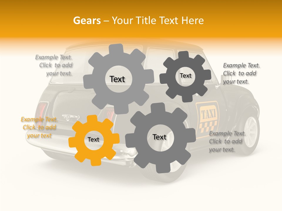 Small Drive Model PowerPoint Template