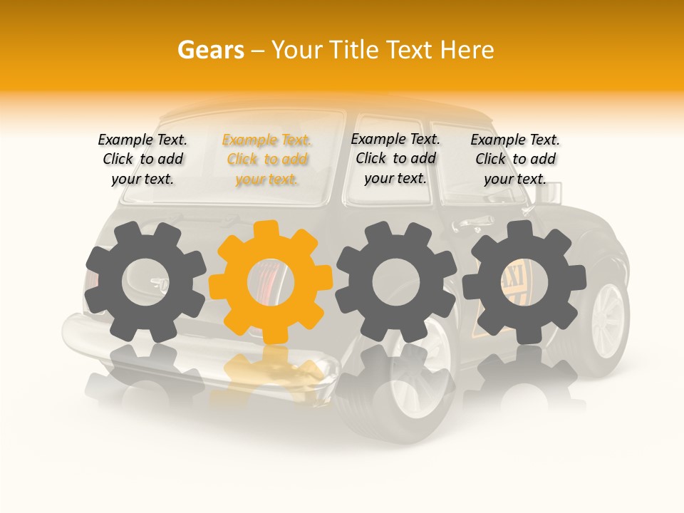 Small Drive Model PowerPoint Template