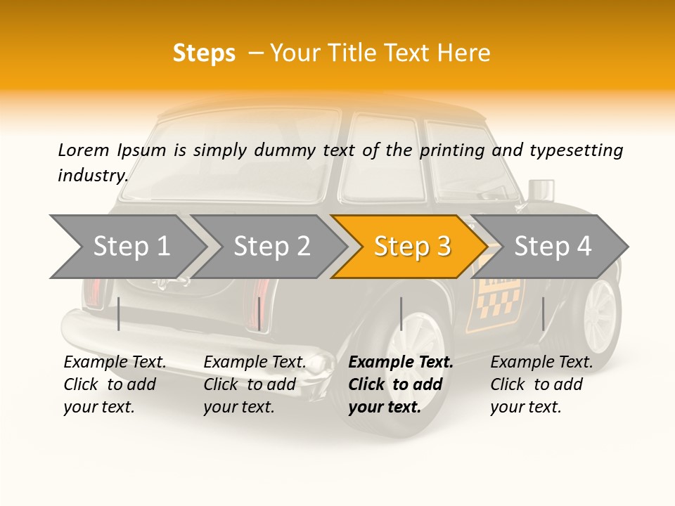 Small Drive Model PowerPoint Template