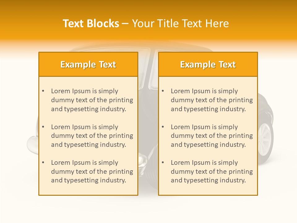 Small Drive Model PowerPoint Template