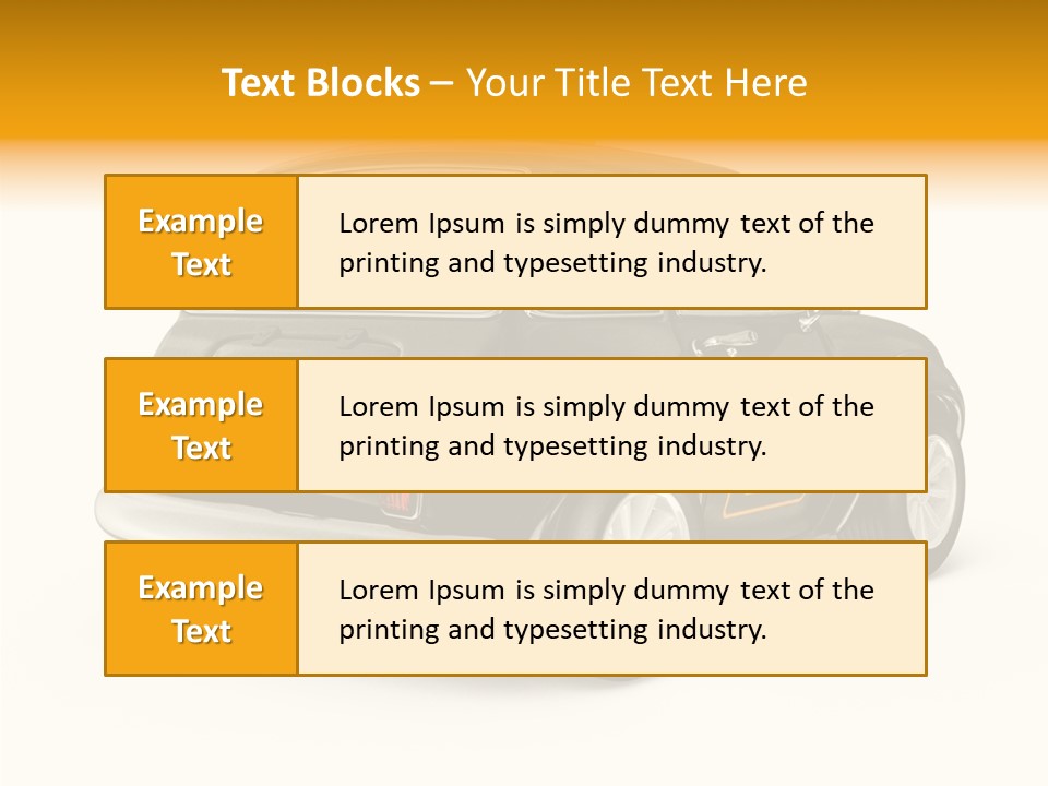 Small Drive Model PowerPoint Template