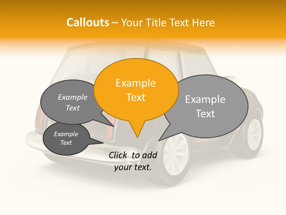 Small Drive Model PowerPoint Template
