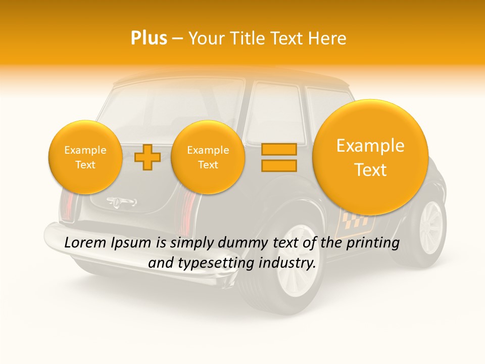 Small Drive Model PowerPoint Template