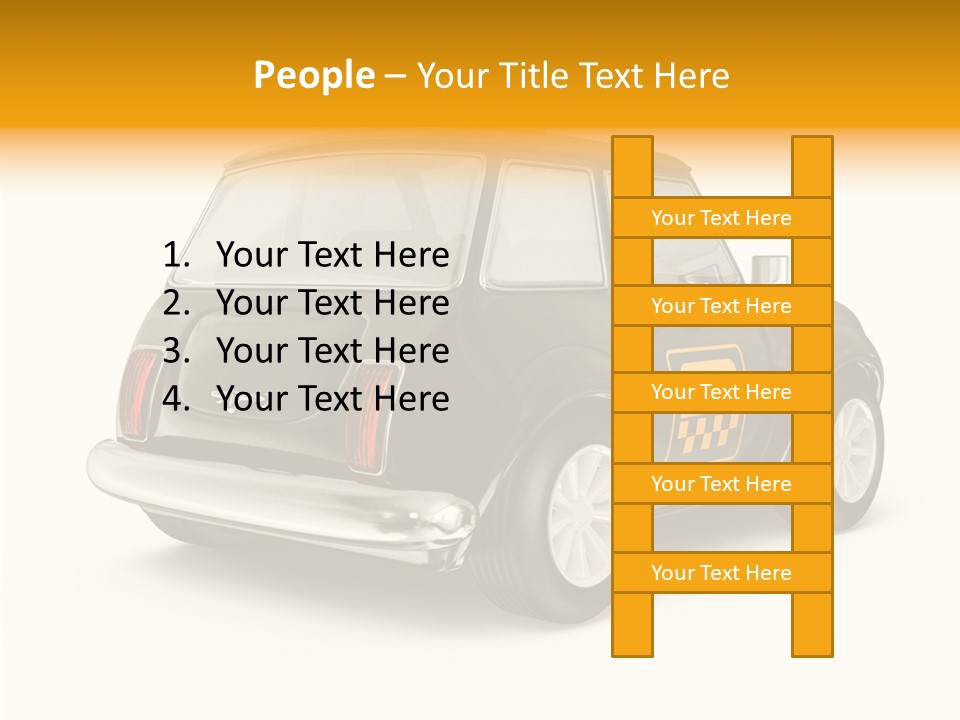Small Drive Model PowerPoint Template