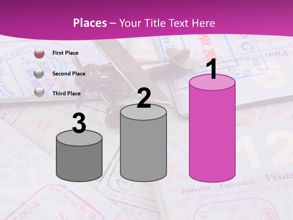 Secure Blue Foreign PowerPoint Template