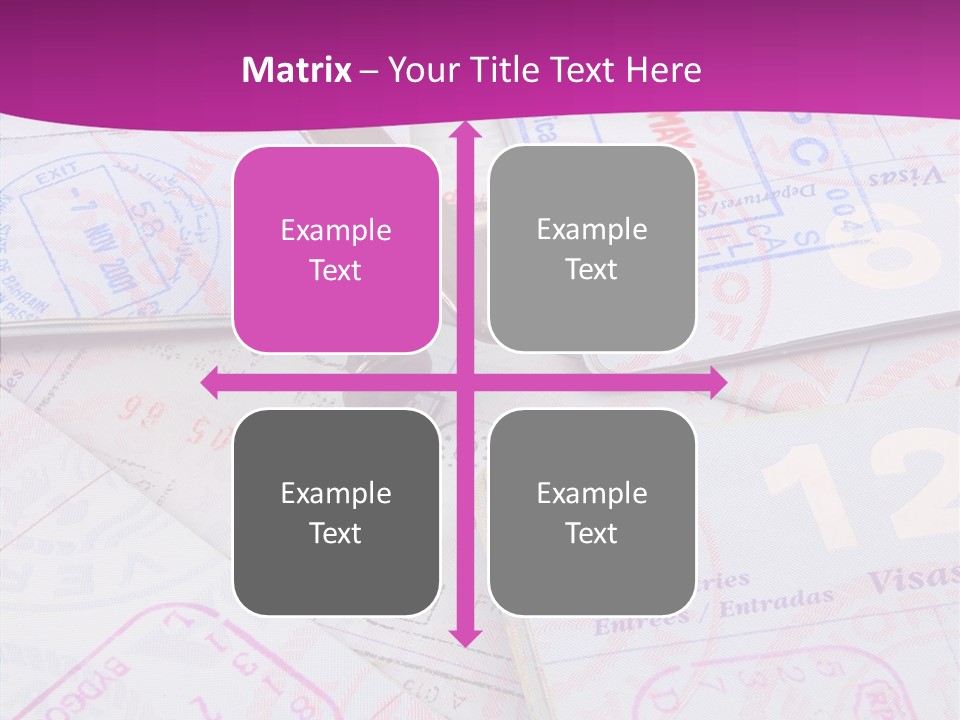 Secure Blue Foreign PowerPoint Template