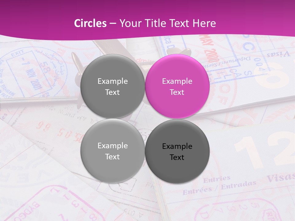 Secure Blue Foreign PowerPoint Template
