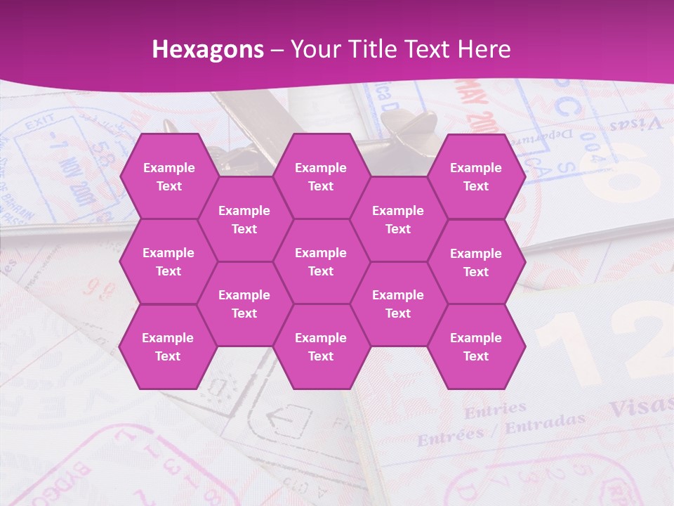 Secure Blue Foreign PowerPoint Template