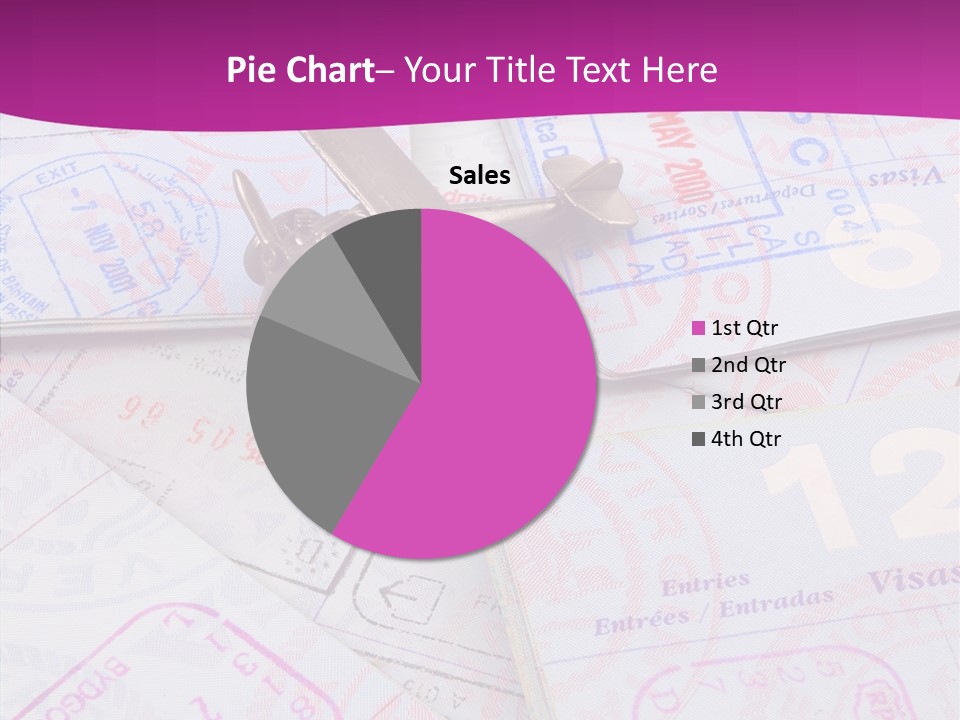 Secure Blue Foreign PowerPoint Template