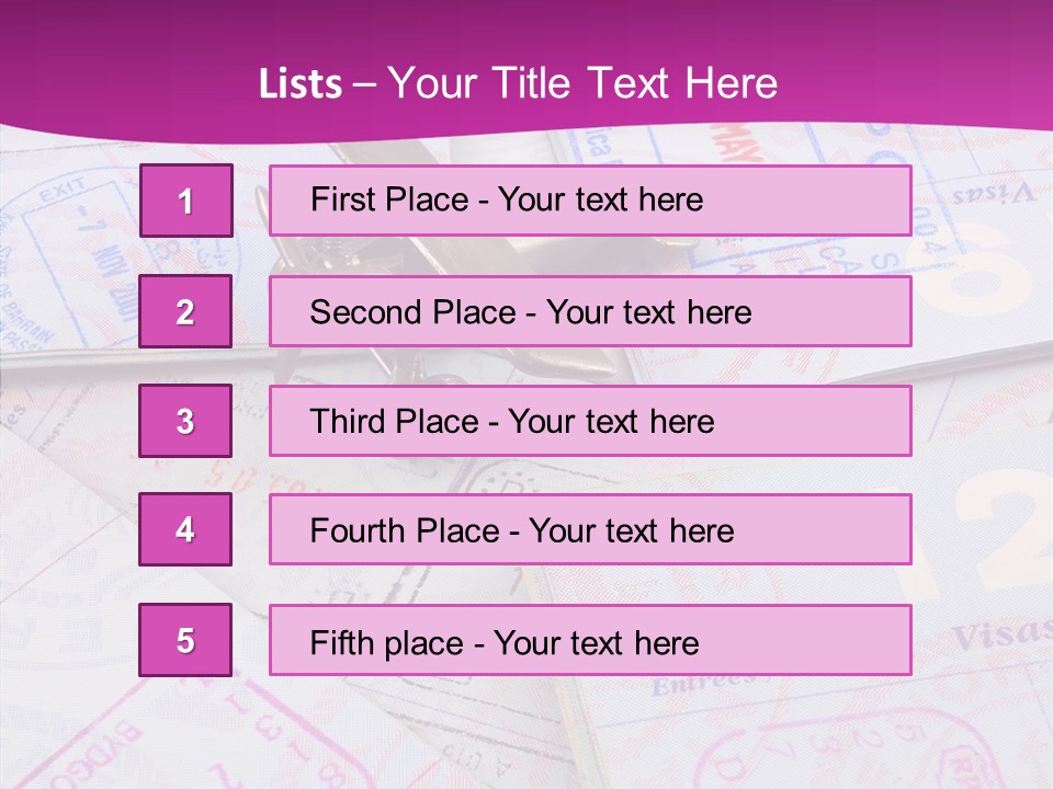Secure Blue Foreign PowerPoint Template