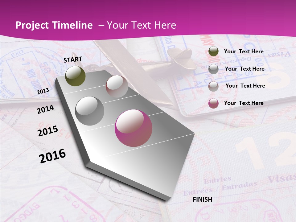 Secure Blue Foreign PowerPoint Template