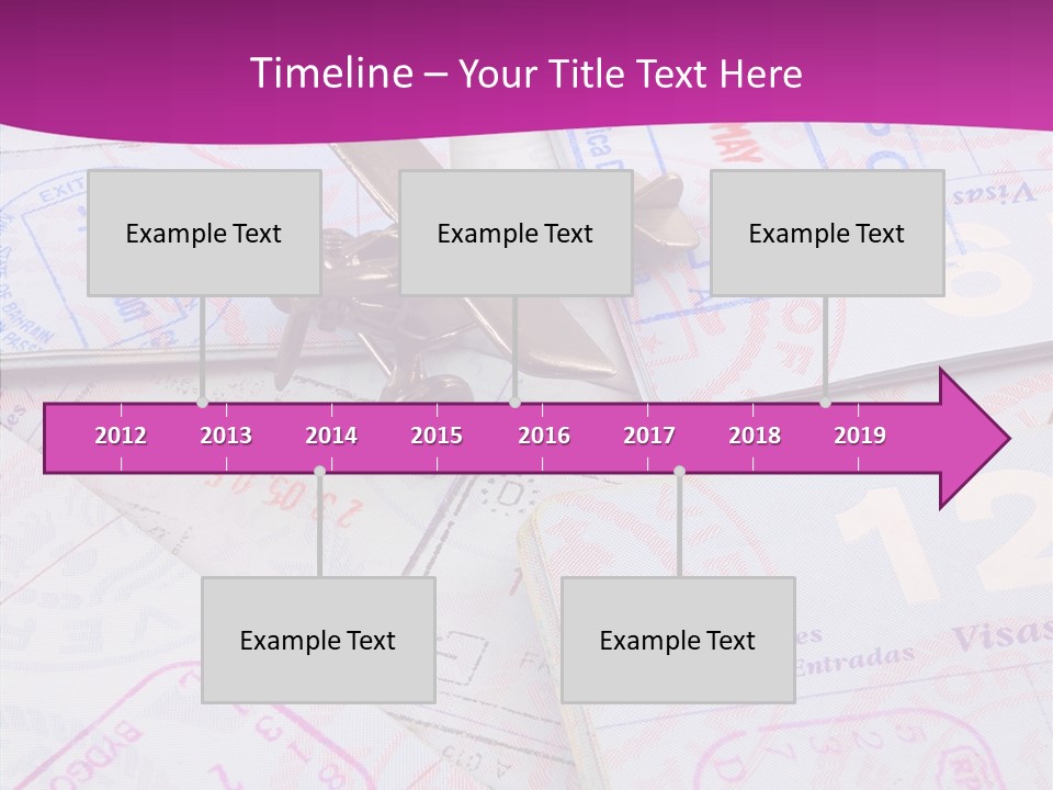 Secure Blue Foreign PowerPoint Template
