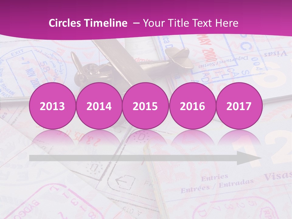 Secure Blue Foreign PowerPoint Template