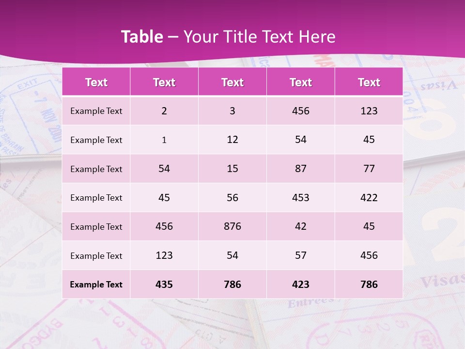 Secure Blue Foreign PowerPoint Template