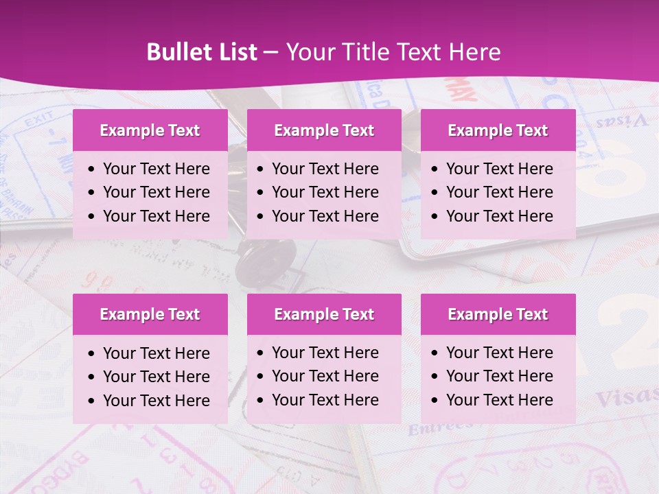 Secure Blue Foreign PowerPoint Template