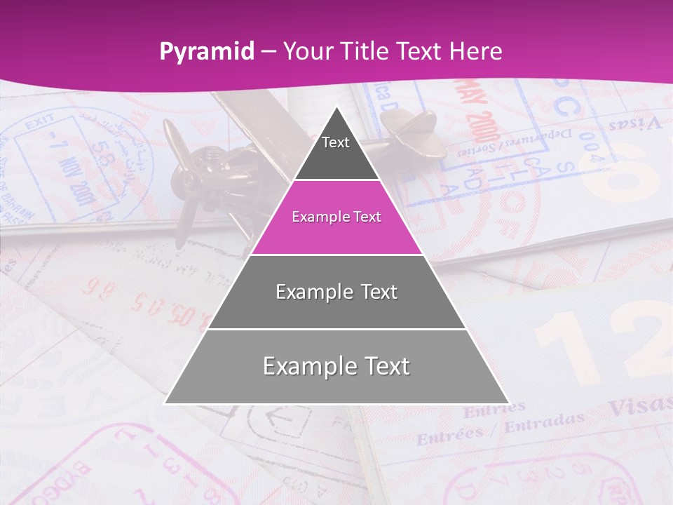 Secure Blue Foreign PowerPoint Template