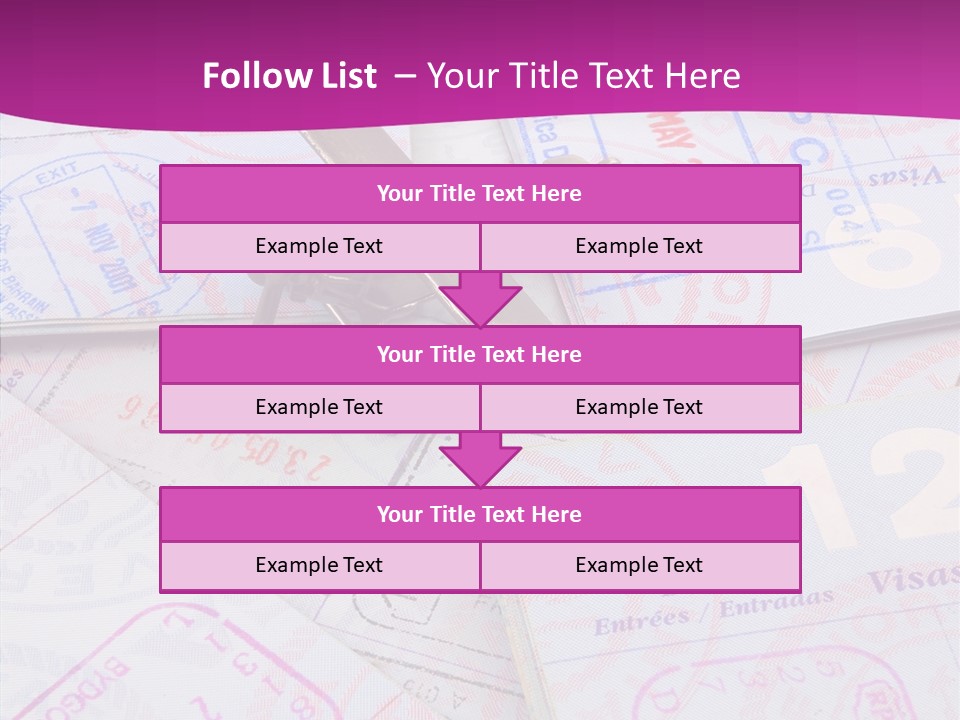 Secure Blue Foreign PowerPoint Template