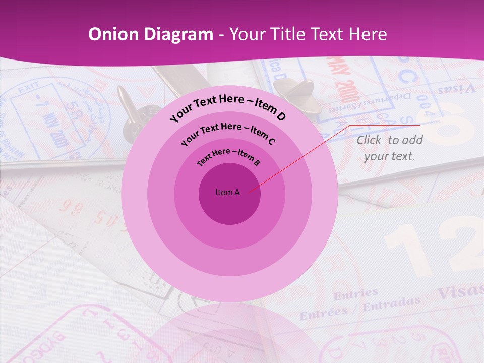 Secure Blue Foreign PowerPoint Template