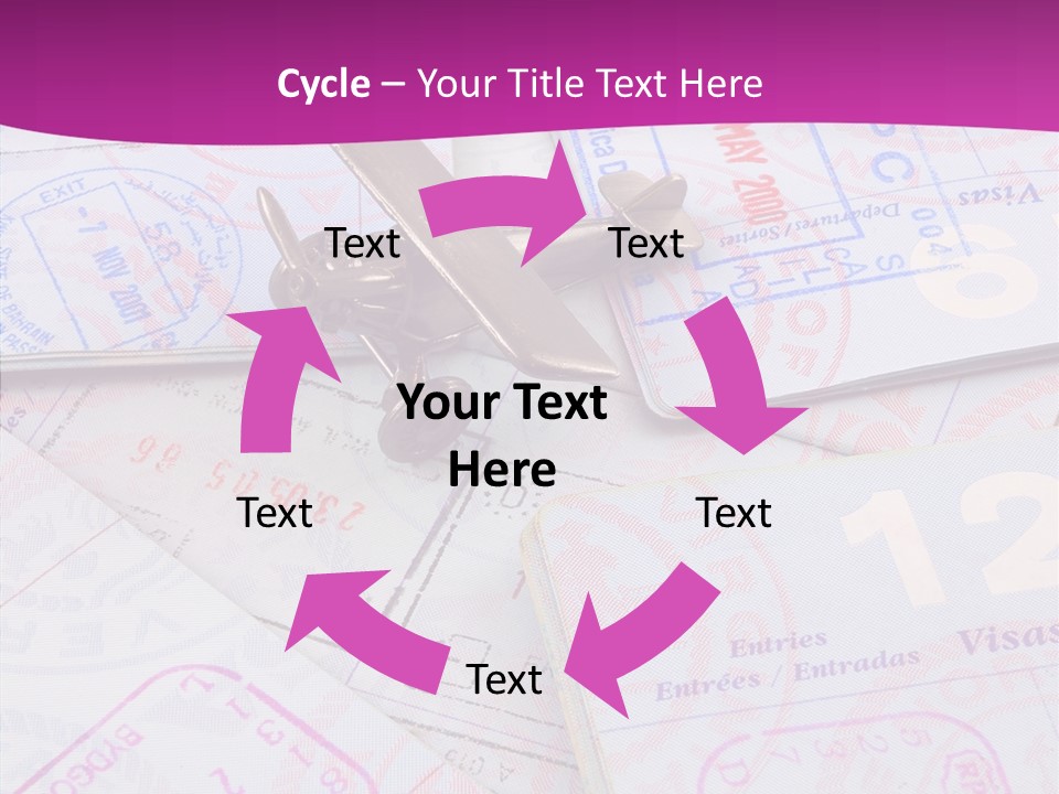Secure Blue Foreign PowerPoint Template