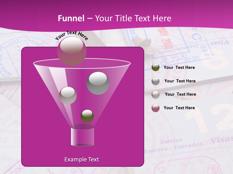 Secure Blue Foreign PowerPoint Template
