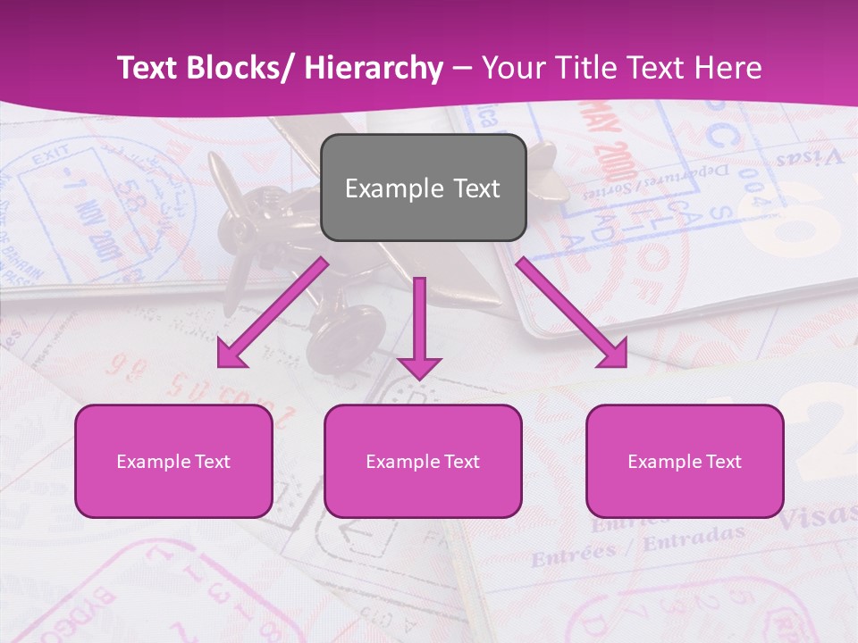 Secure Blue Foreign PowerPoint Template