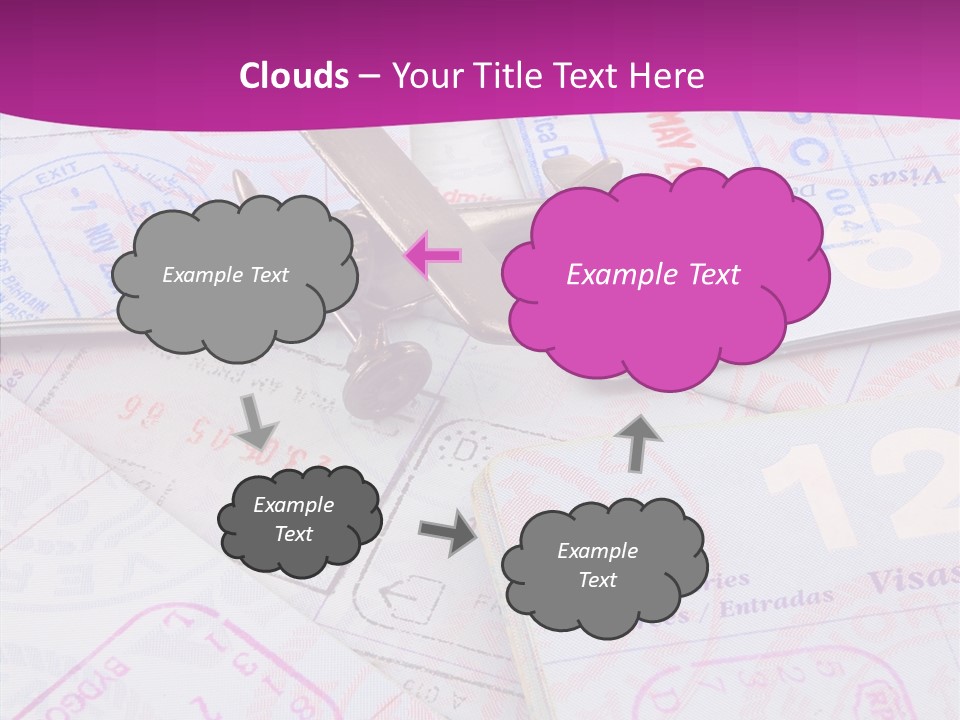 Secure Blue Foreign PowerPoint Template