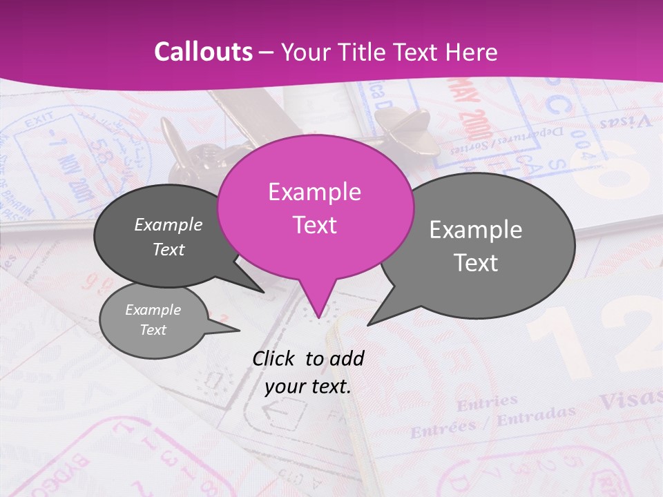 Secure Blue Foreign PowerPoint Template