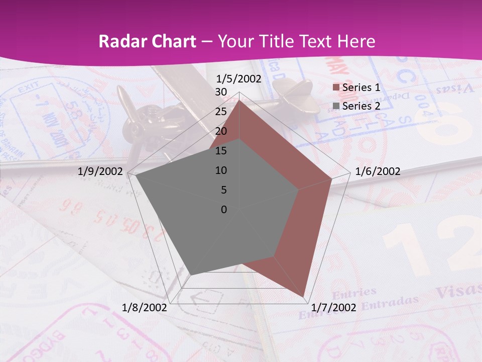 Secure Blue Foreign PowerPoint Template