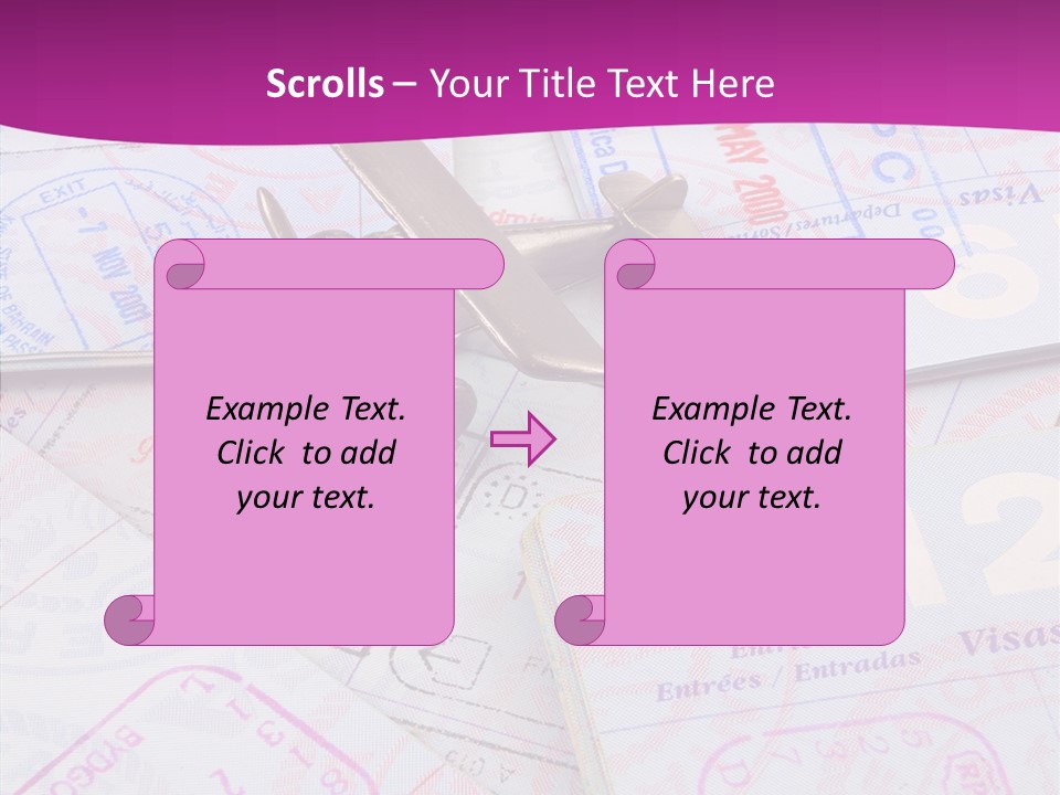Secure Blue Foreign PowerPoint Template