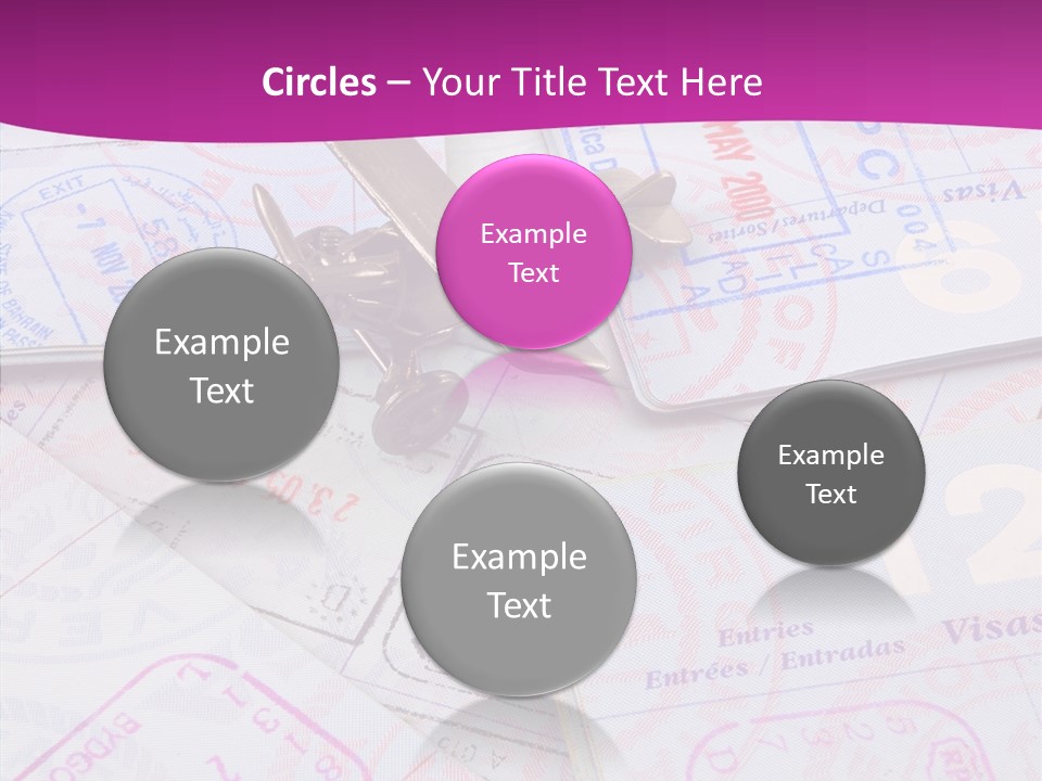 Secure Blue Foreign PowerPoint Template