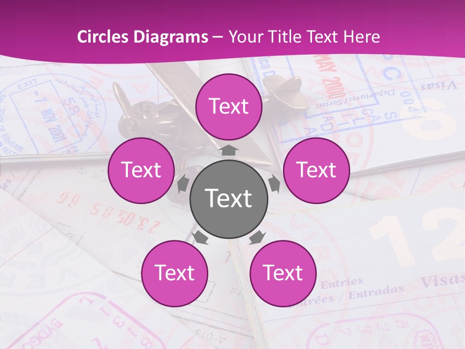 Secure Blue Foreign PowerPoint Template