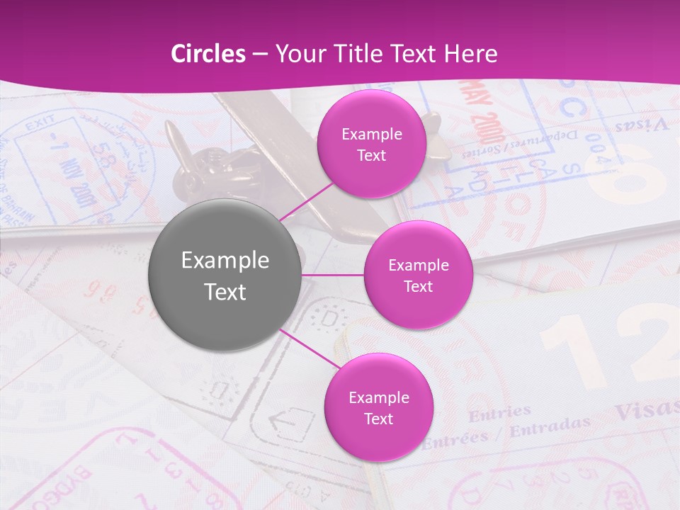 Secure Blue Foreign PowerPoint Template