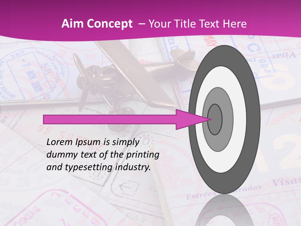 Secure Blue Foreign PowerPoint Template