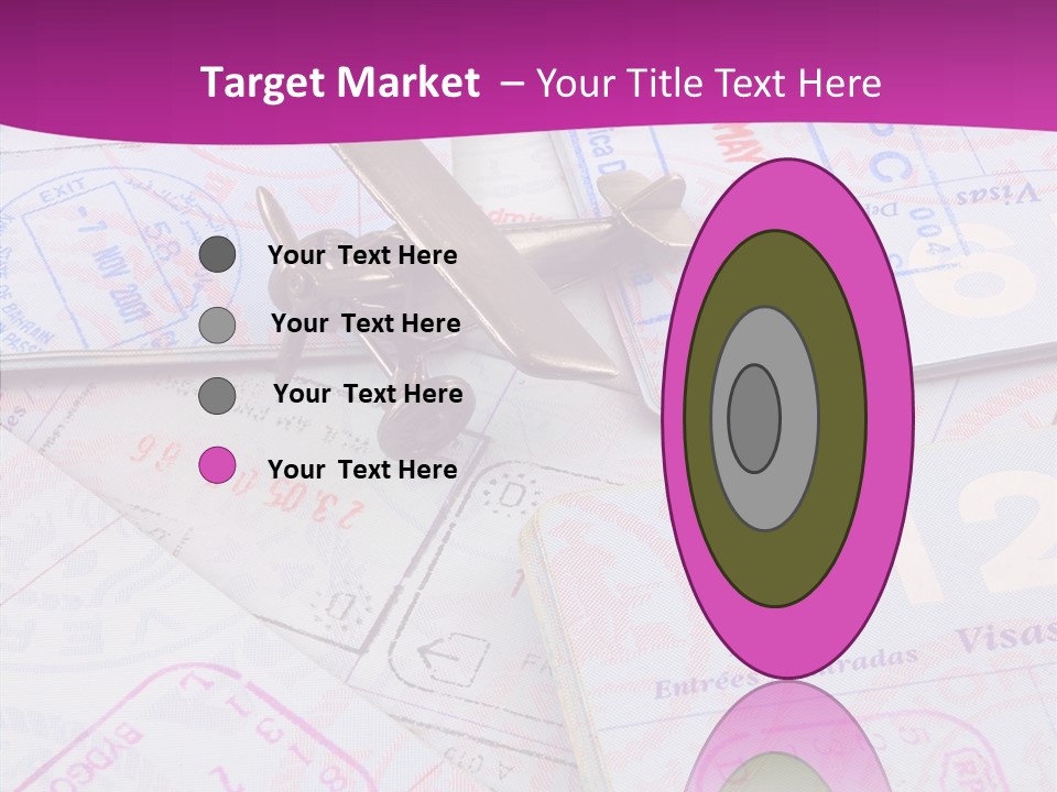 Secure Blue Foreign PowerPoint Template