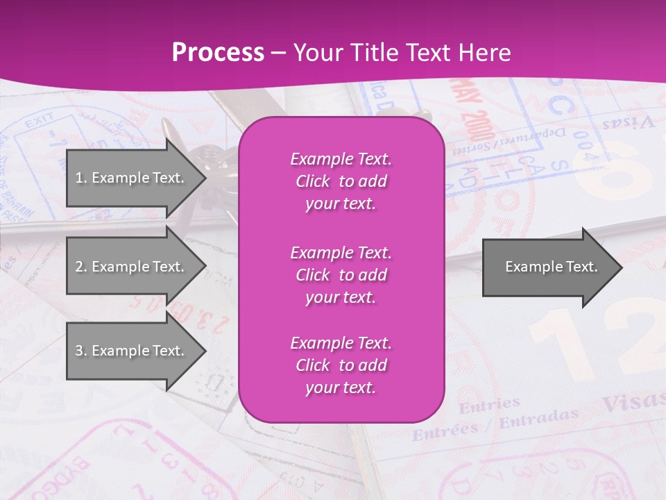 Secure Blue Foreign PowerPoint Template