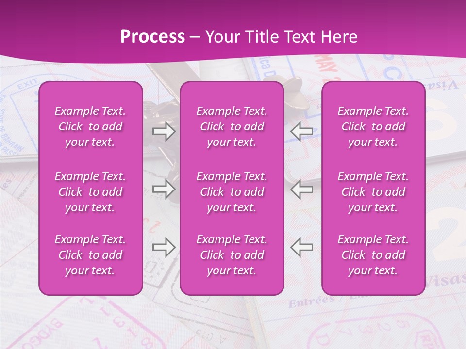 Secure Blue Foreign PowerPoint Template