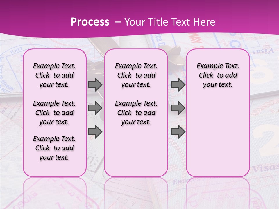 Secure Blue Foreign PowerPoint Template